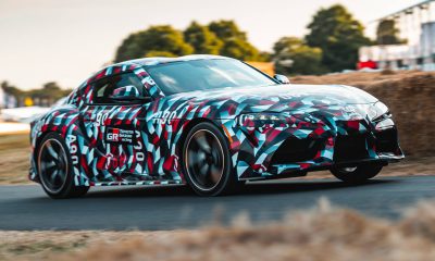 2020 Toyota Supra running at Goodwood Festival