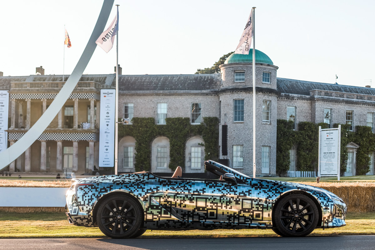 Lexus LC Convertible Prototype unveiled at Goodwood Festival of Speed