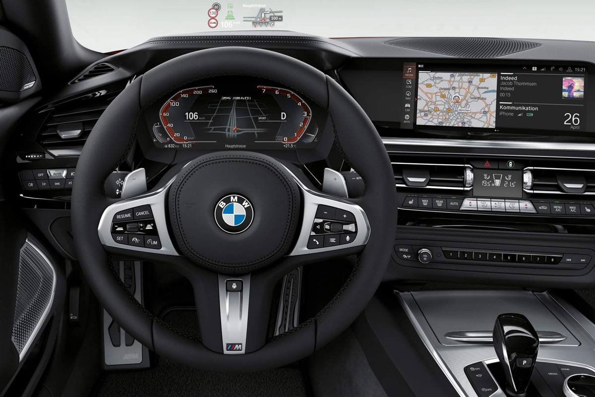2019 BMW Z4 M40i interior
