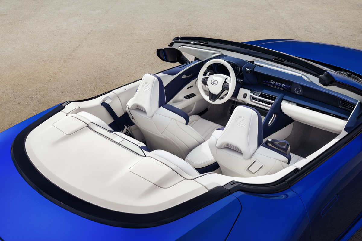2021 Lexus LC 500 Convertible interior
