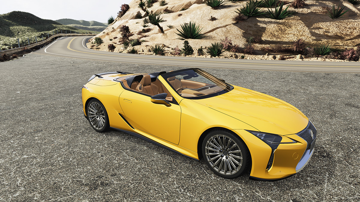 Lexus LC Convertible with TRD parts