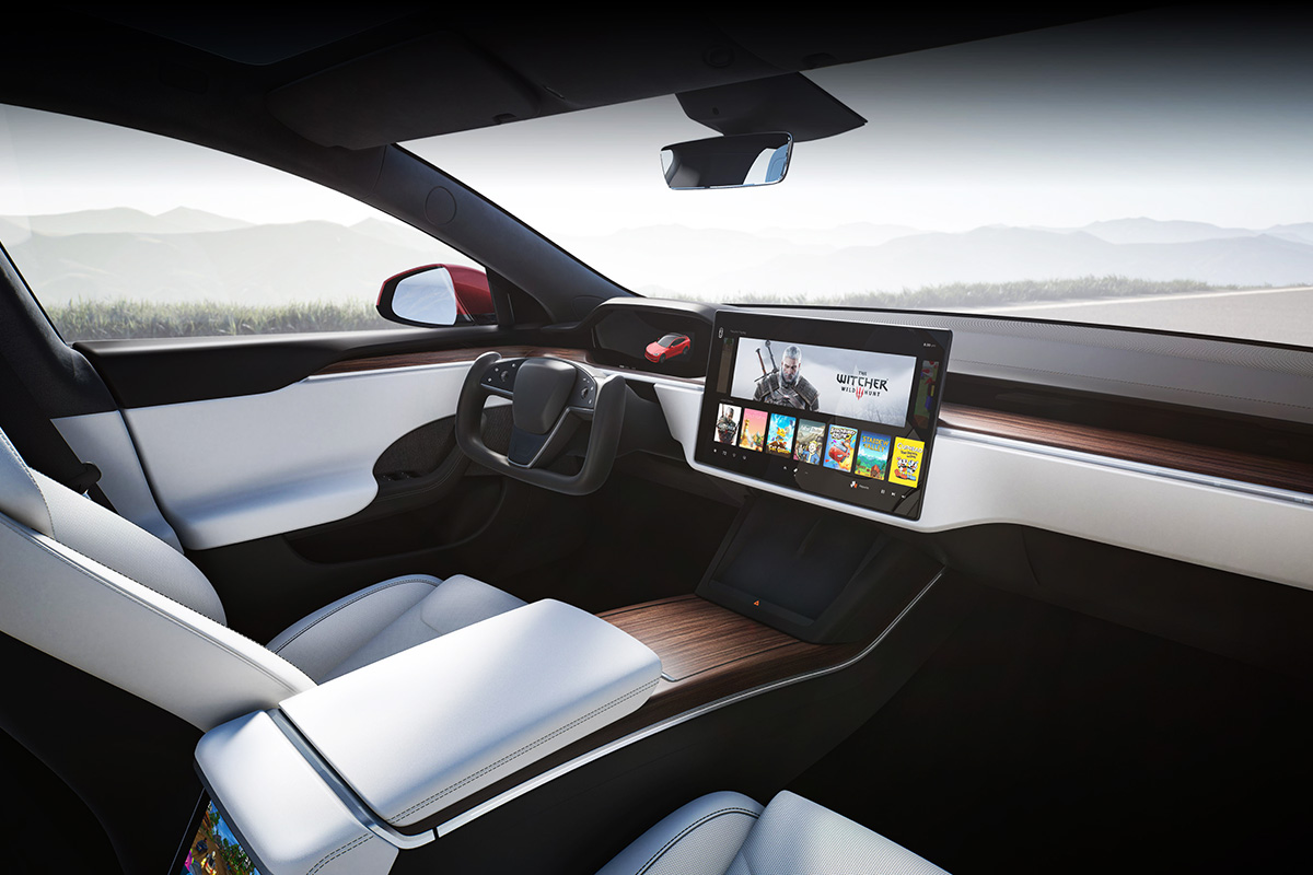 2021 Tesla Model S interior